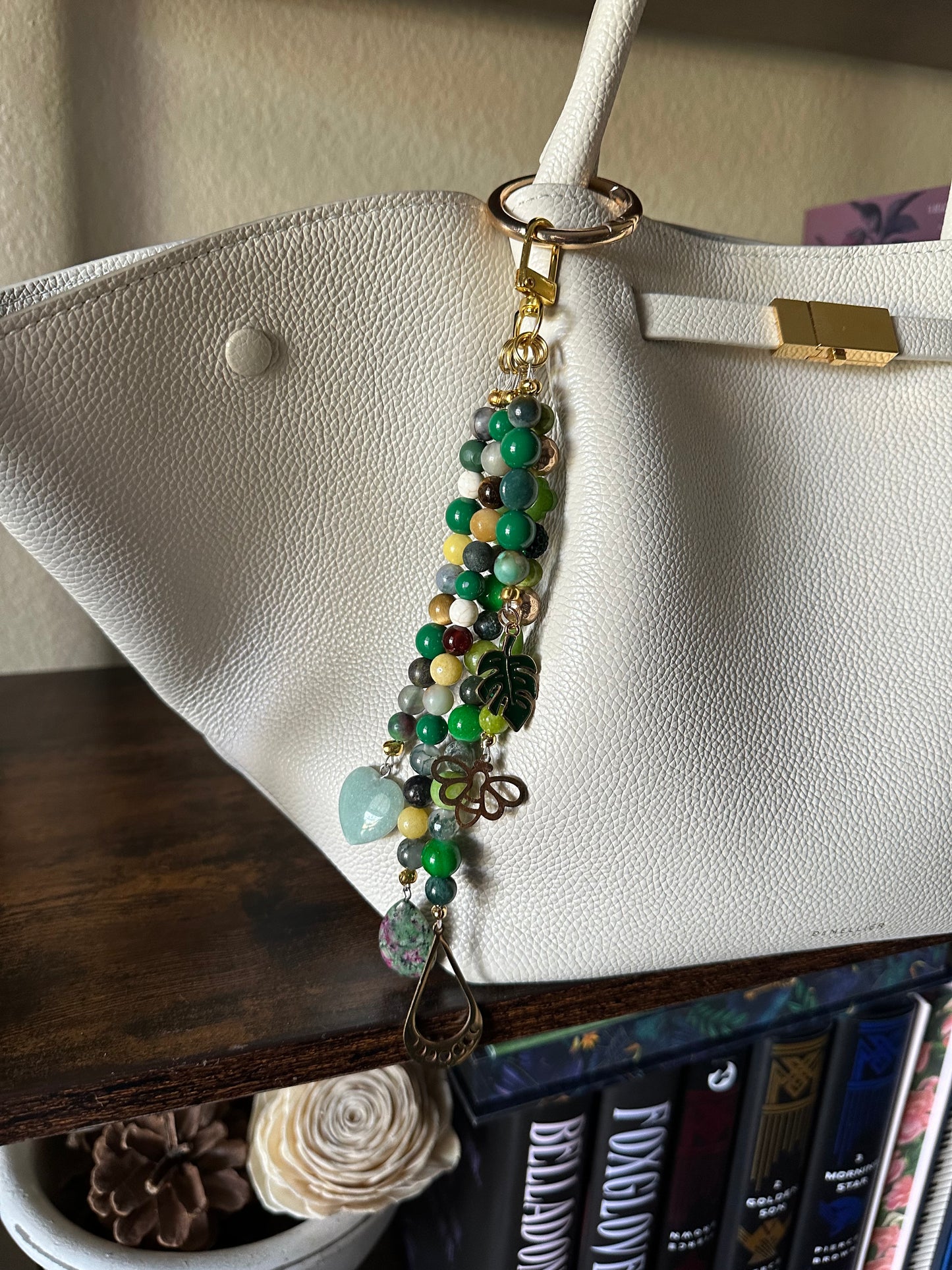 Bag Charm- Green Autumn