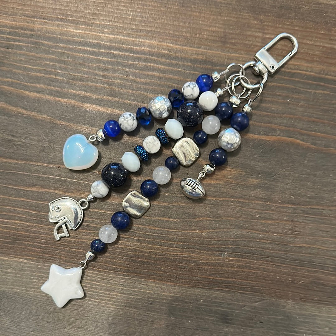 Bag Charm Sports- Dallas Cowboys 🏈 (silver)