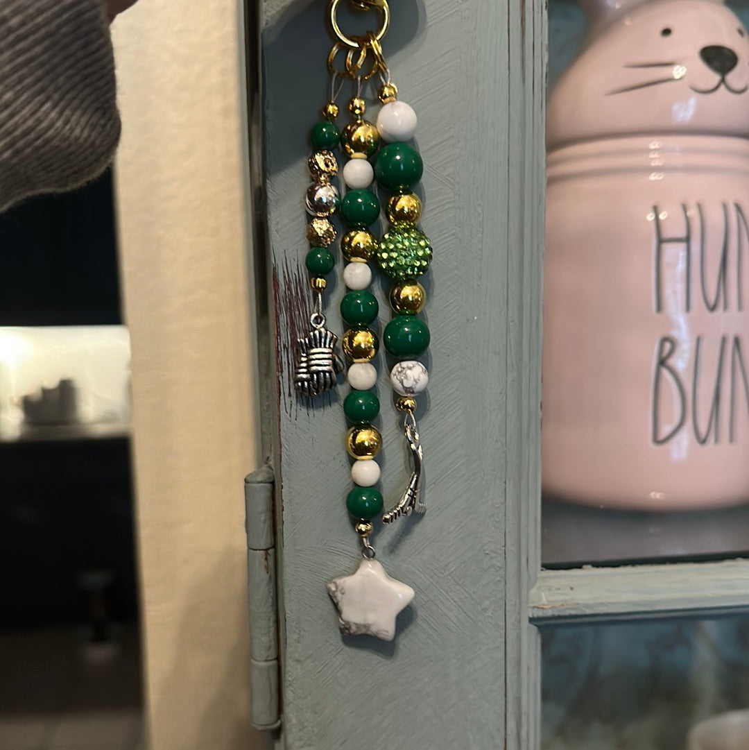 Bag Charm Sports- Dallas Stars Hockey 🥅 🏒(gold)