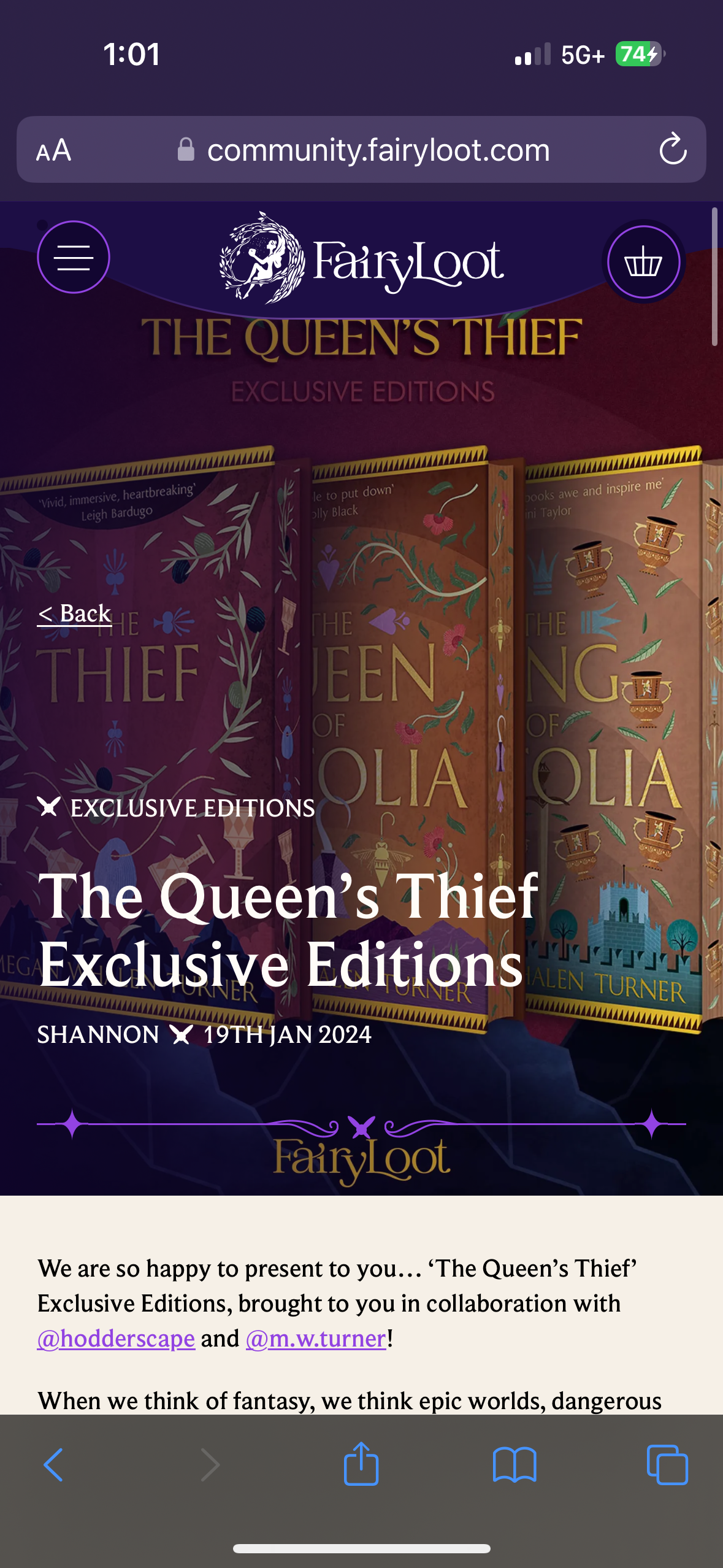 The Bookshop- Trilogy The Thief, The Queen of Attolia, The King of Attolia-  Fairyloot