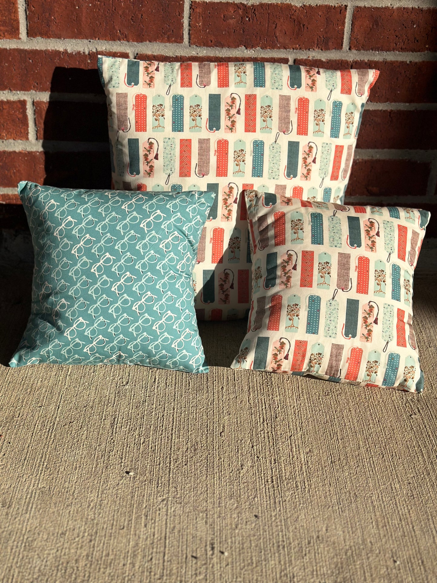 Bookish Pillow Covers - Fabric Collection "Bookish" by AGF