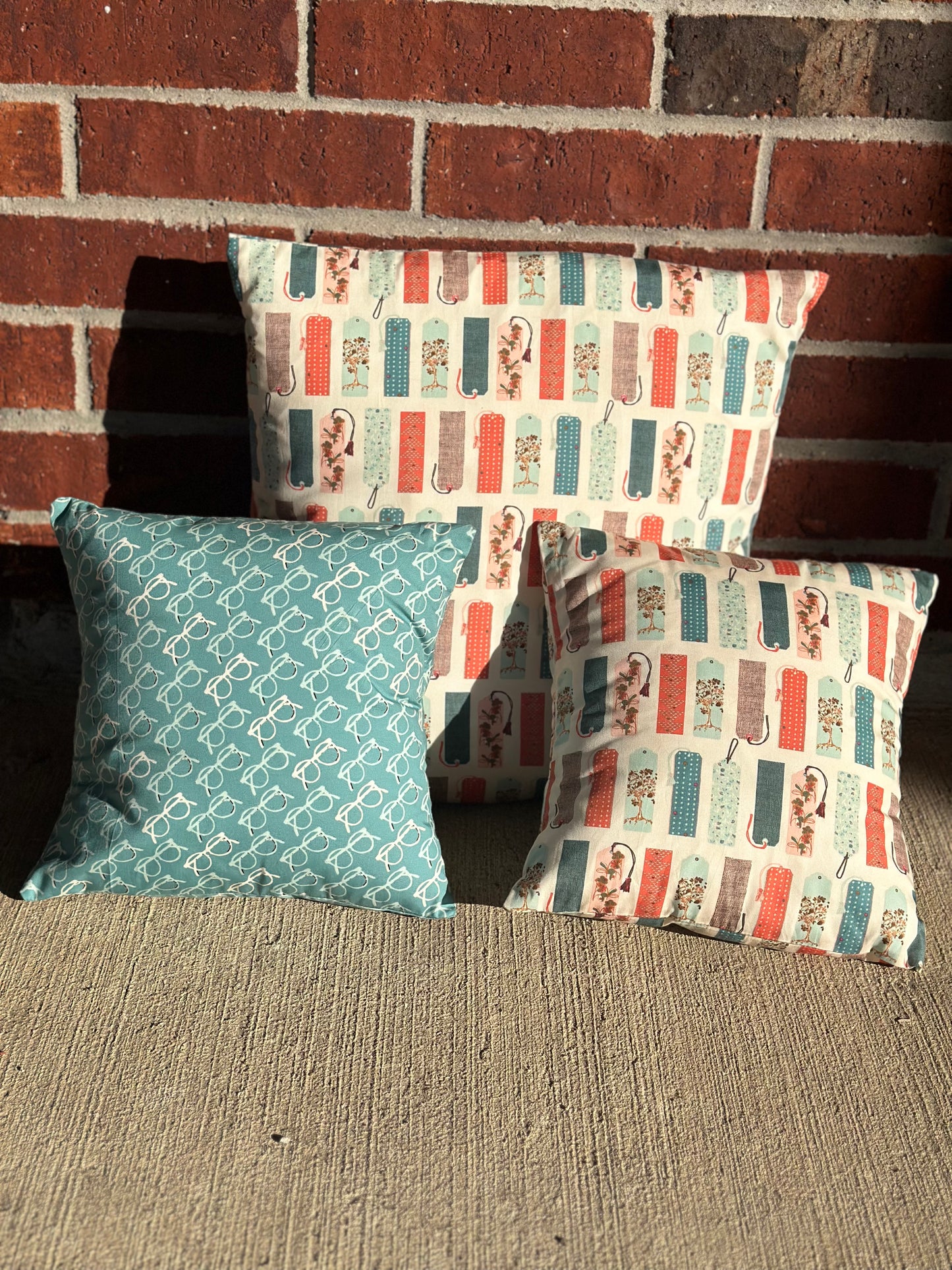 Bookish Pillow Covers - Fabric Collection "Bookish" by AGF