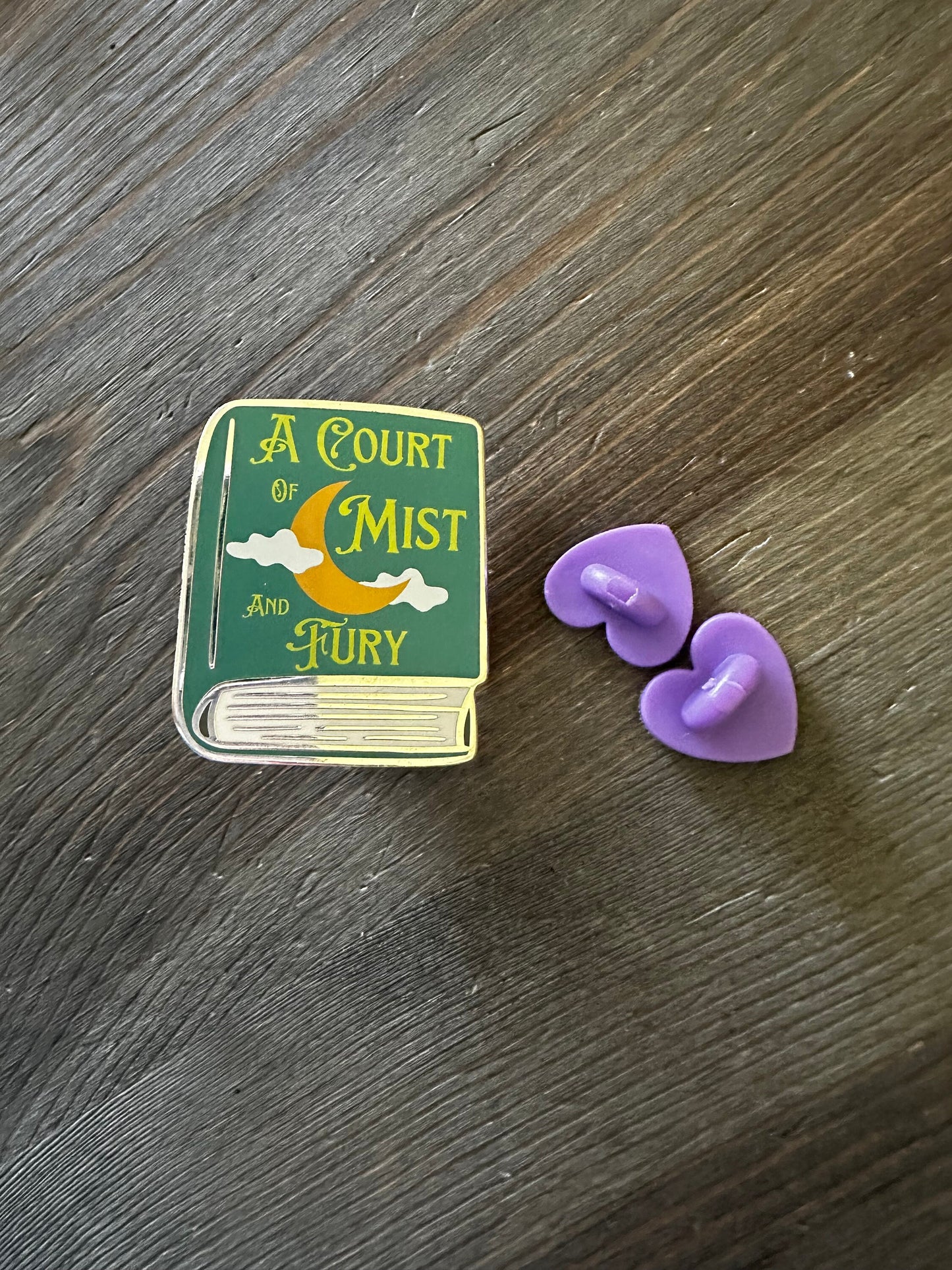 A Court of Mist and Fury Book Enamel Pin -  (ACOTAR book 2) Officially Licensed