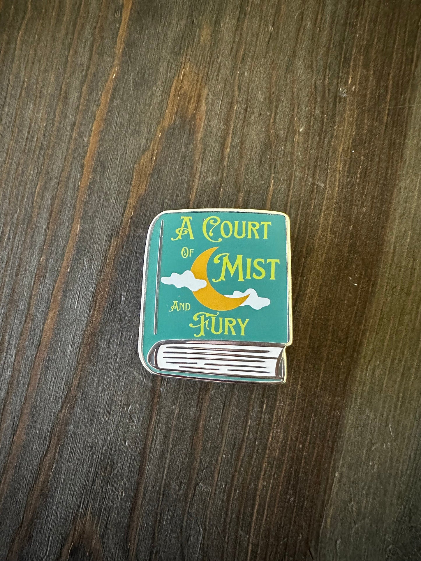 A Court of Mist and Fury Book Enamel Pin -  (ACOTAR book 2) Officially Licensed