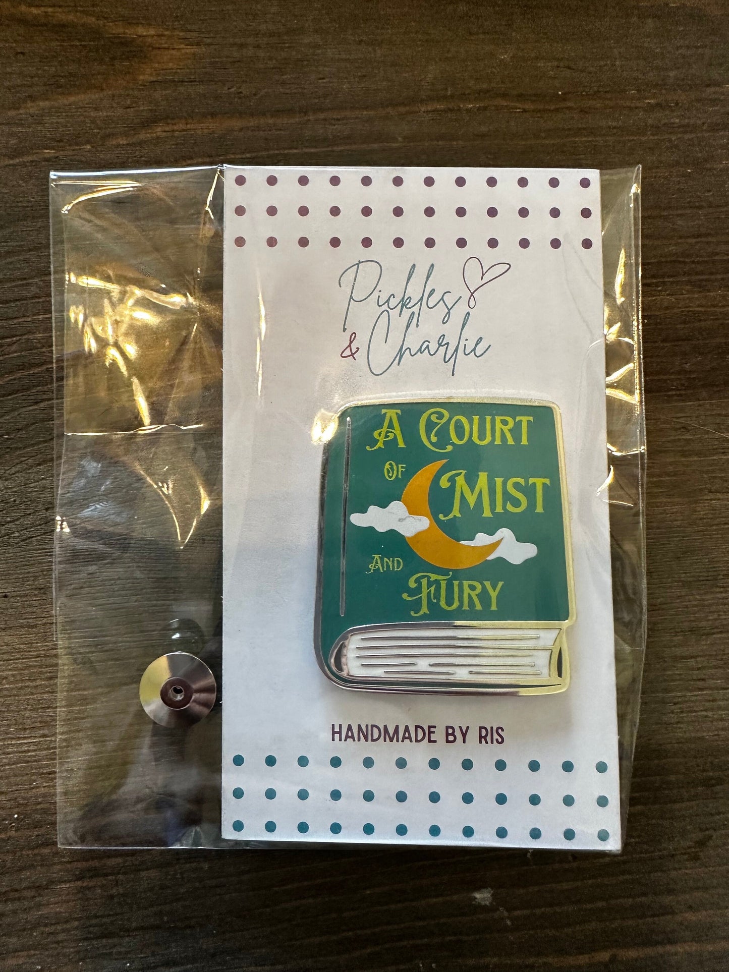 A Court of Mist and Fury Book Enamel Pin -  (ACOTAR book 2) Officially Licensed