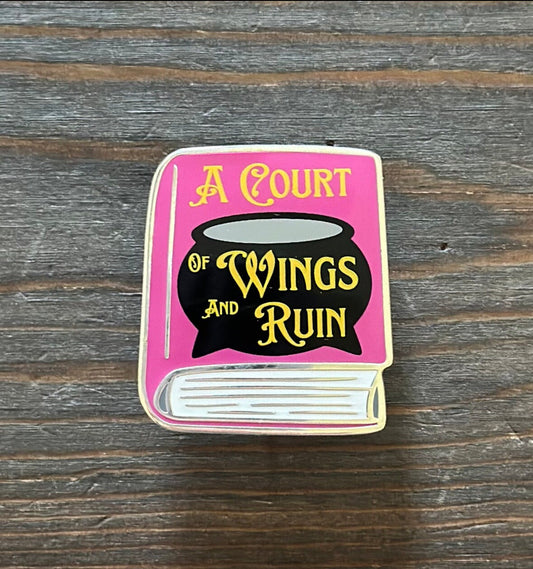 A Court of Wings and Ruin Book Enamel Pin -  (ACOTAR book 3) Officially Licensed