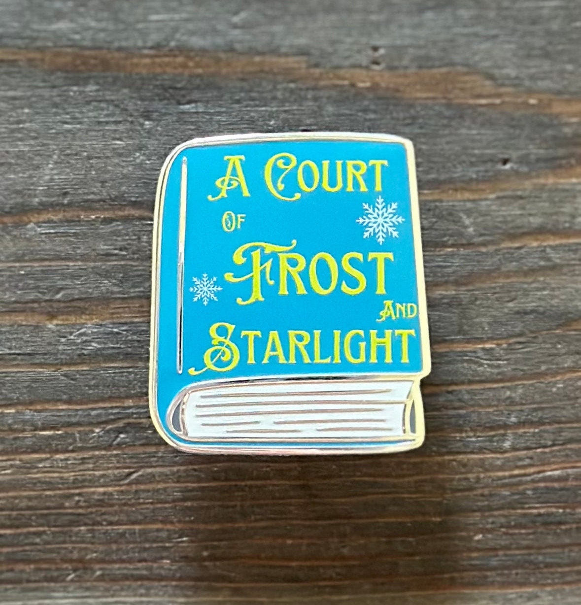 A Court of Frost and Starlight Book Enamel Pin  (ACOTAR book 4) Officially Licensed