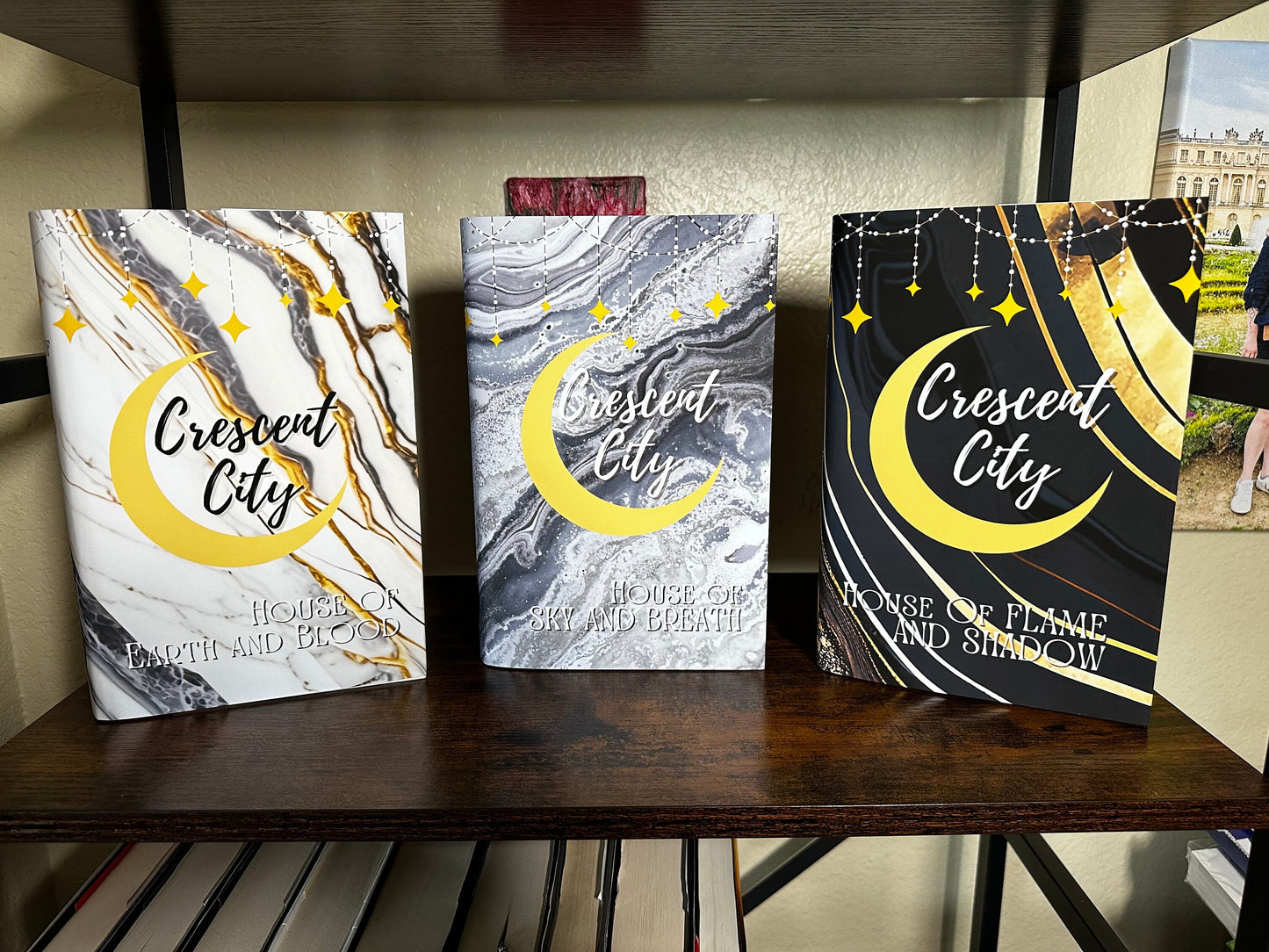 Crescent City Dust Jacket Set- Grayscale Marbled. Officially Licensed (CC3 SPOILER WARNING)