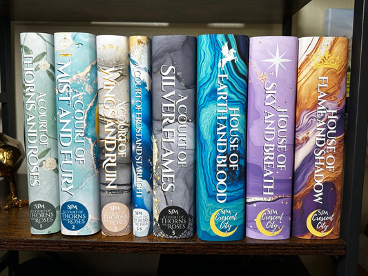 Crescent City Dust Jacket Set (Matches ACOTAR Marbled Set) Officially Licensed  (Spoiler Alert CC3)